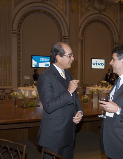 O dia da Vivo na Bolsa de Valores de Nova York (New York Stock Exchange).