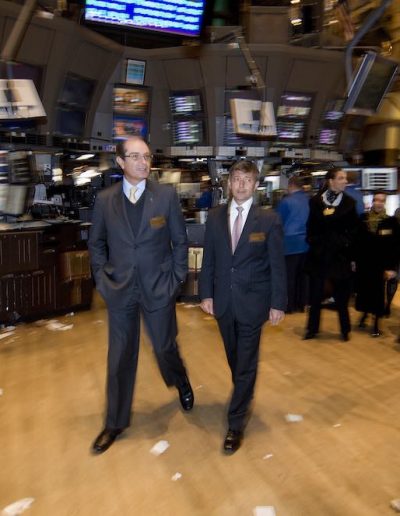 O dia da Vivo na Bolsa de Valores de Nova York (New York Stock Exchange).
